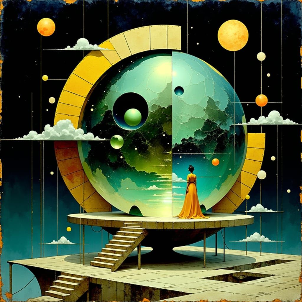 Whispering Paradox Globe in Biomechanical Style