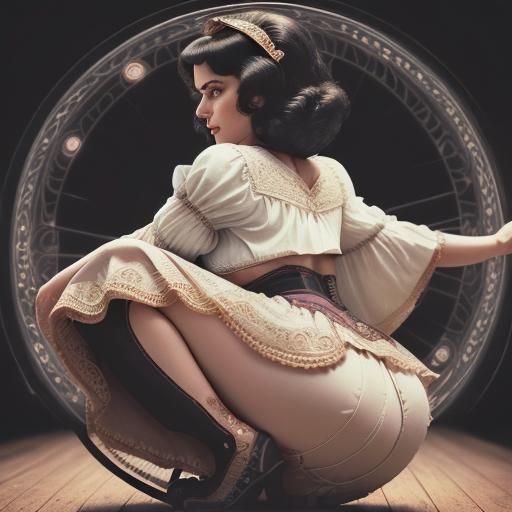 Retro-Futuristic Beauty in Professional Photography Style