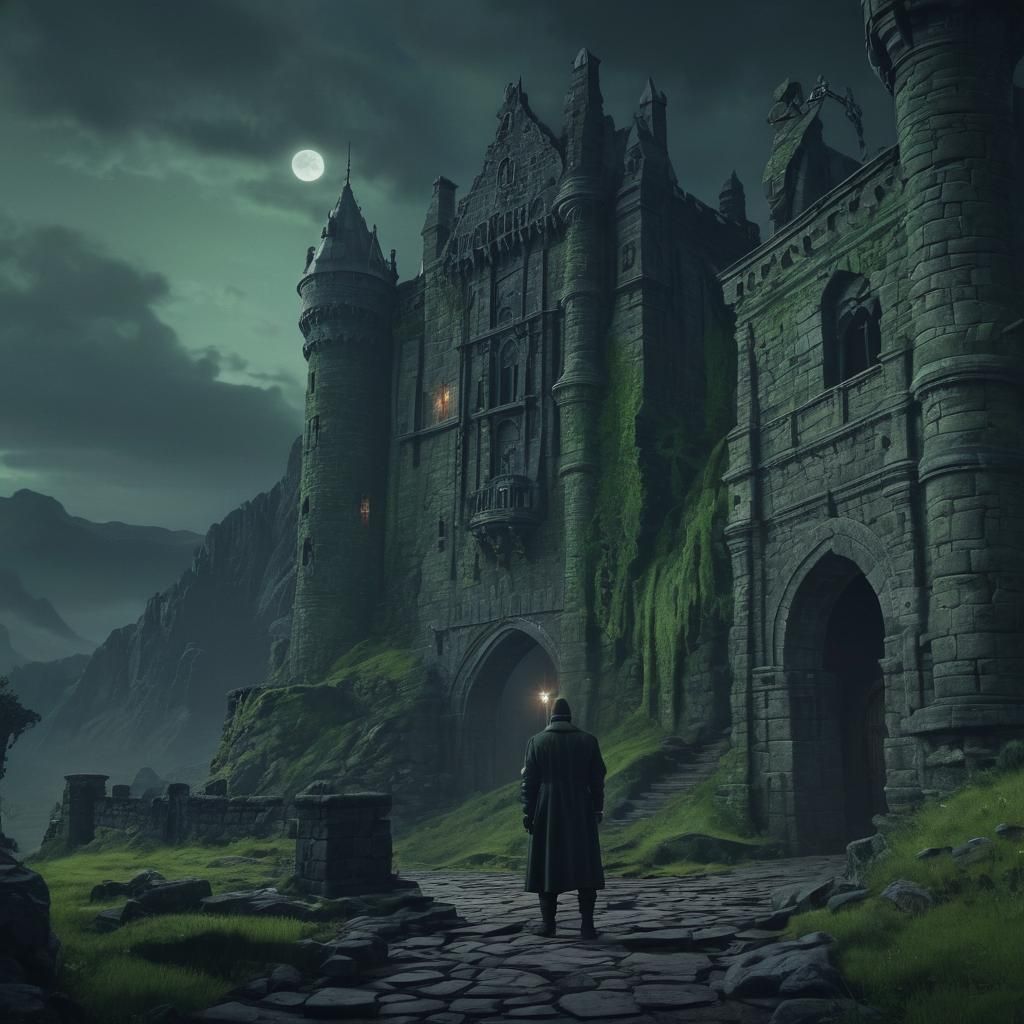 Dr. Frankenstein in Gloomy Highland Castle