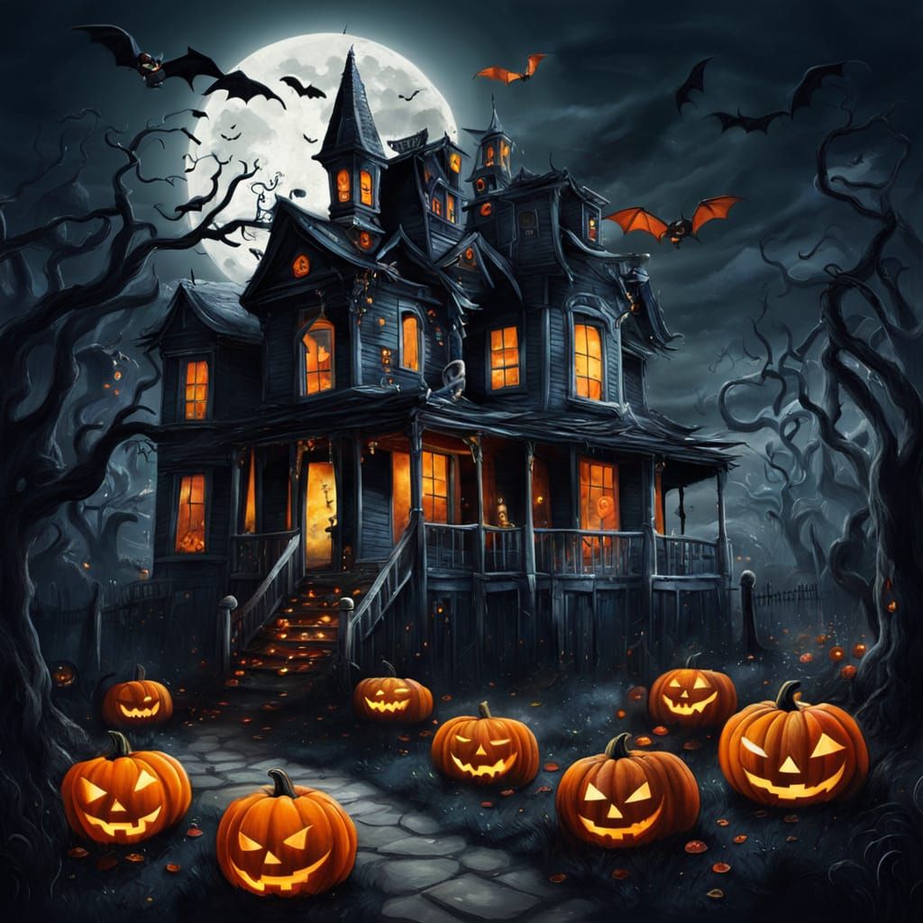 Spooky Halloween Night with Twisted Trick-or-Treaters