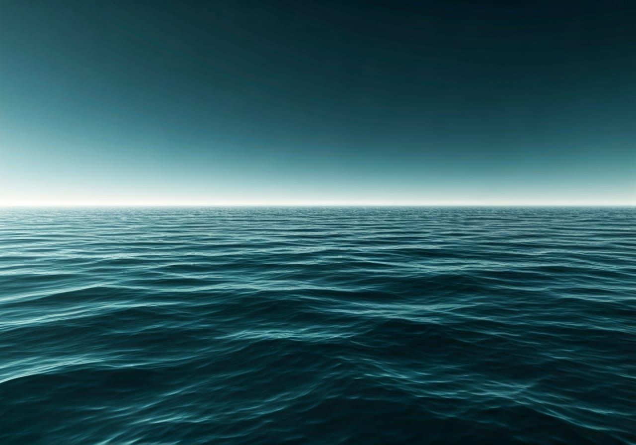 Abstract Female Bodyscape in Ocean Chiaroscuro