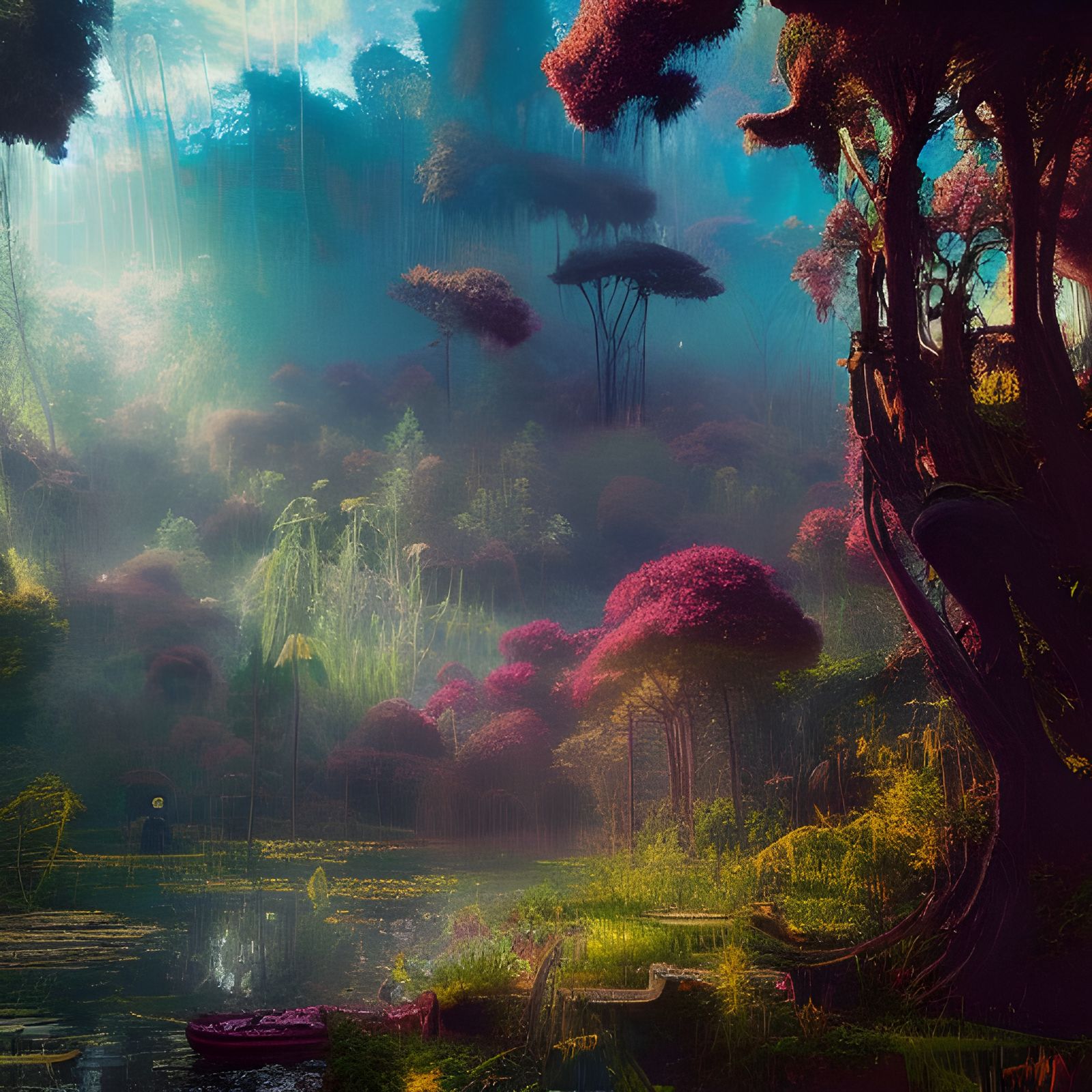 Lush Dreamscape: Hyperdetailed Fantasy Art