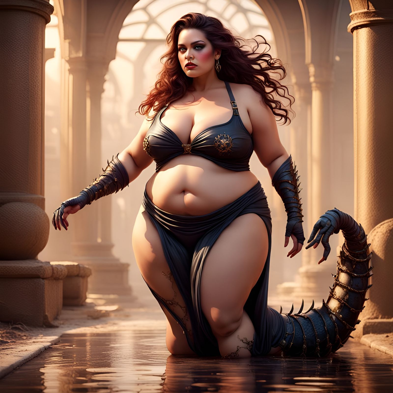 Beautiful Goldess Curvy Scorpion