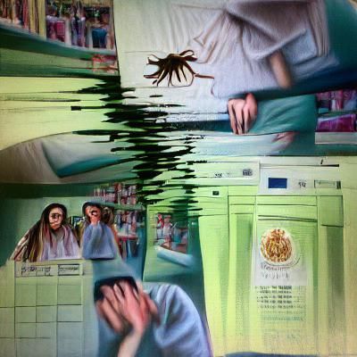 Abstract Image of Panic and Overwhelm