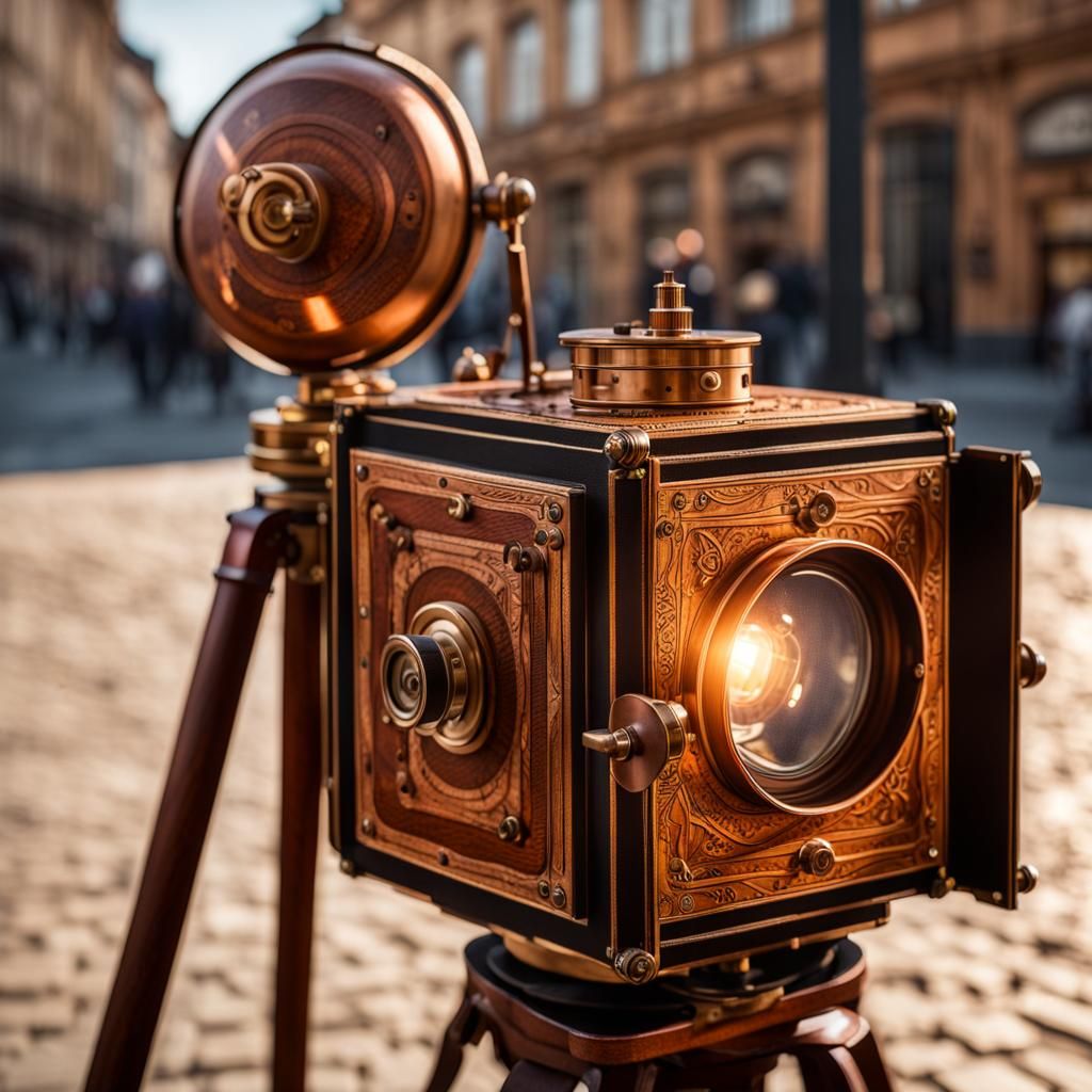 Magic Lantern from 1930s in Cowboy Town