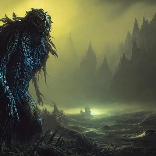 Deep-Sea Horror Monster Concept Art