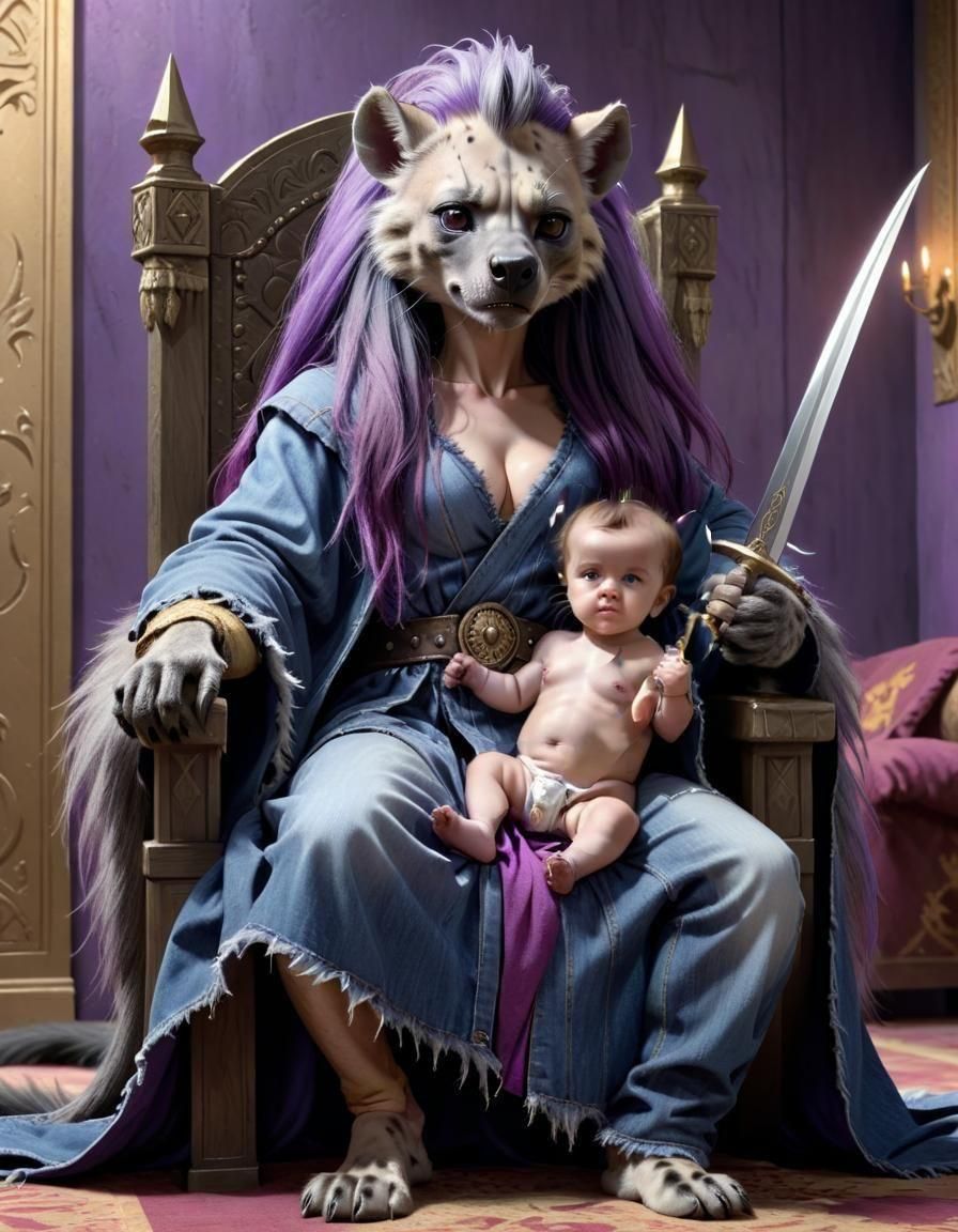 King Solomon and Infant in Throne Room