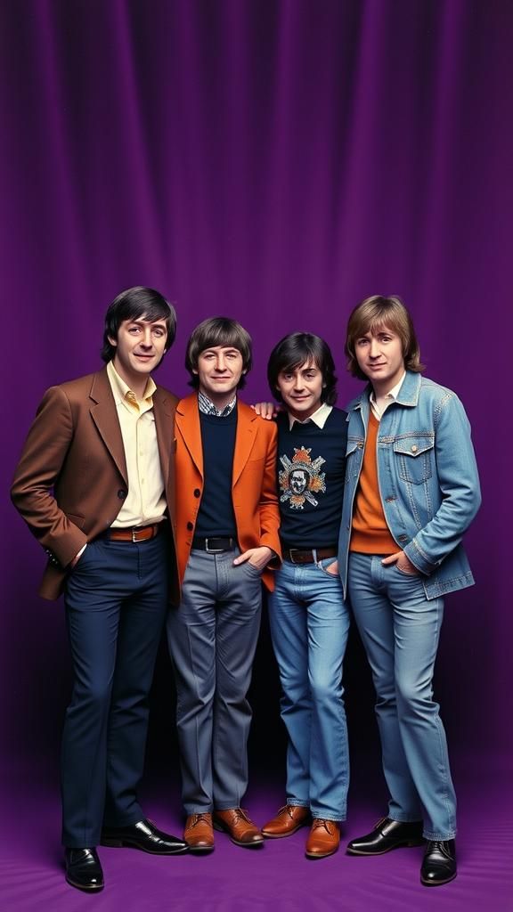 The Beatles Reunion: A 1970s Purple Album Cover
