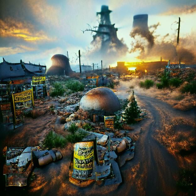 Nuclear Wasteland: A Post-Apocalyptic Scene