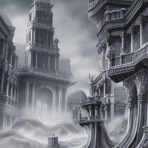 Fountain Pen and Parchment: Digital Matte Painting