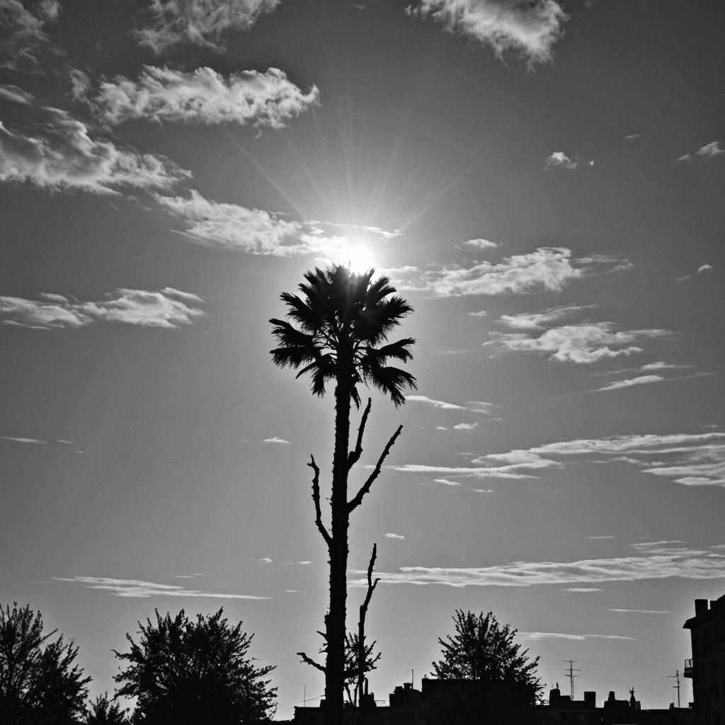 Striking Noir Sun Image