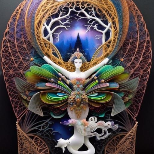 Baroque 3D Render of Princess Andromeda Sculpture