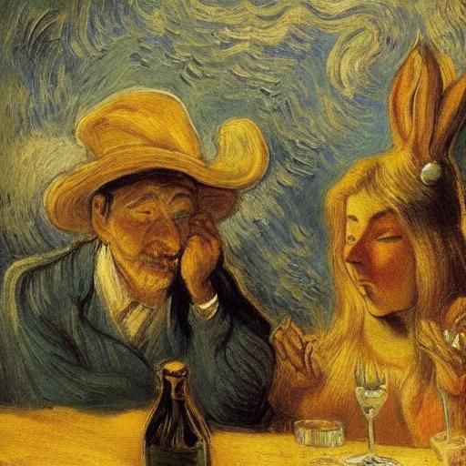 Dark Rabbit Imagines Himself as Gandalf: Surrealist Tavern S...