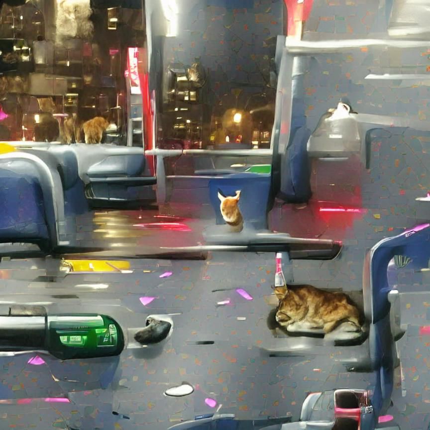 Drunk Cat Riding a City Bus Alone