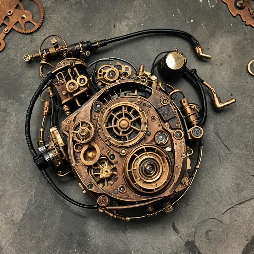 Steampunk Sony Walkman Engine Design