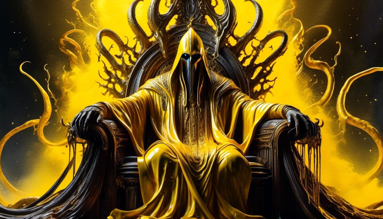 Eldritch God Hastur on Throne, Color Explosion