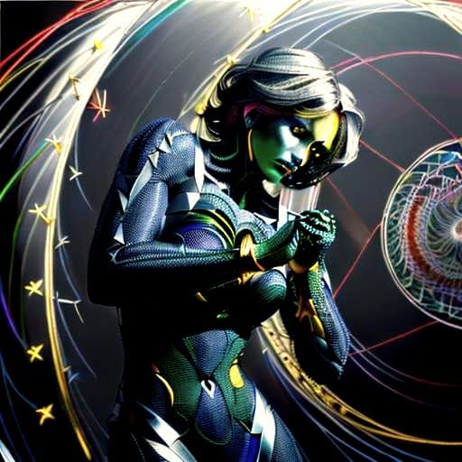 Prismatic Spirograph: Stars Reflect in Hyperrealistic Detail