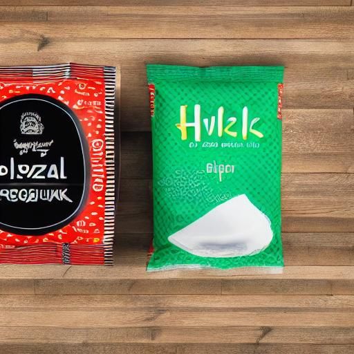 Funny Food Packaging on Crisp Packet in Pop Art