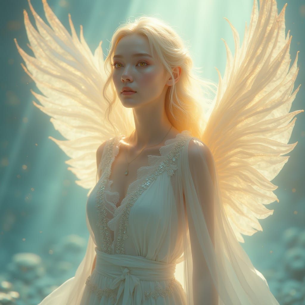 Divine Healer in Ethereal Glow