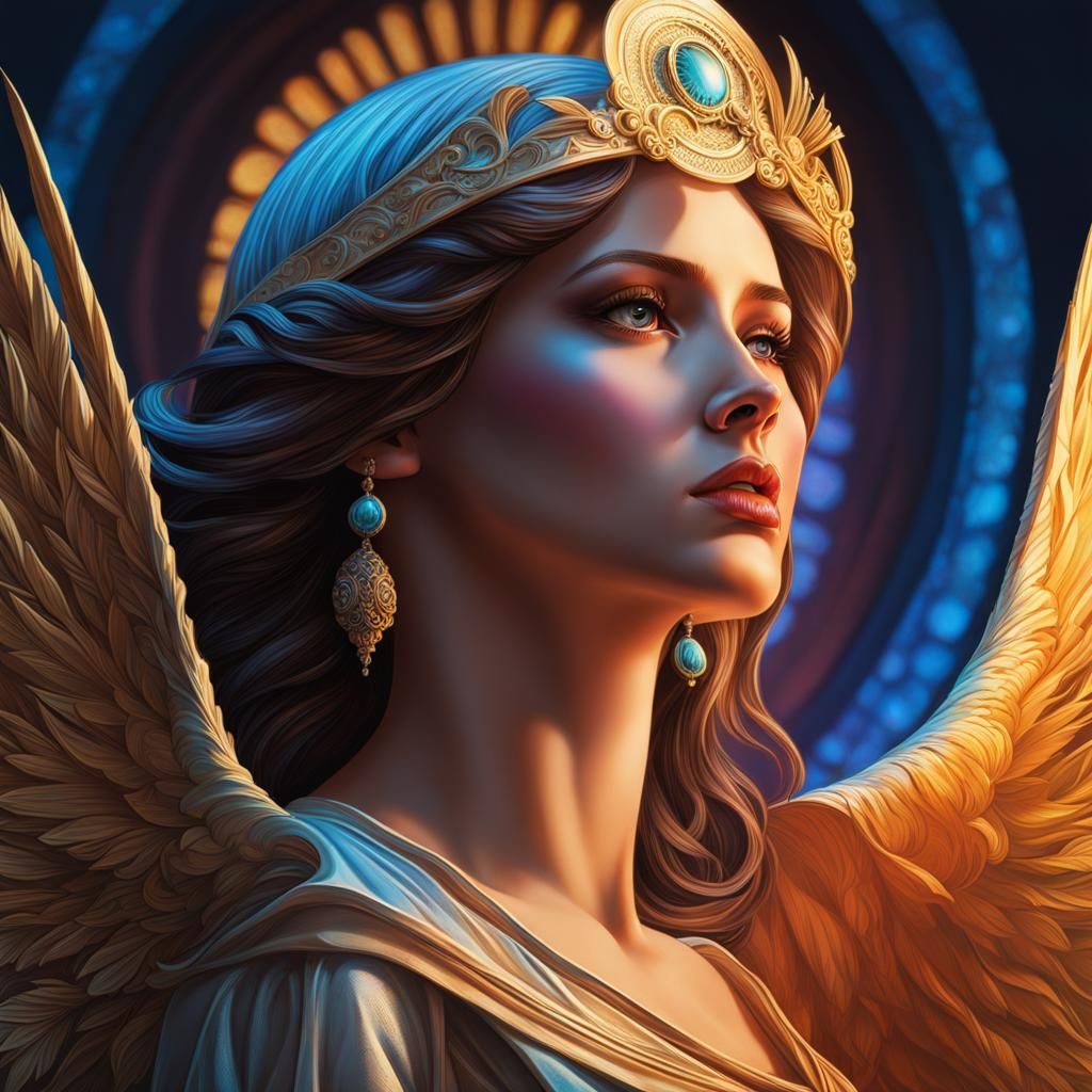 Detailed Angel of Death Portrait