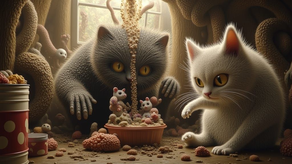 Cat Rampage Through the House: Absurdist Feline Mayhem