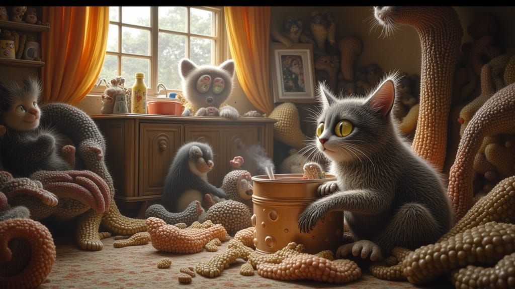 Cat Rampage Through The House