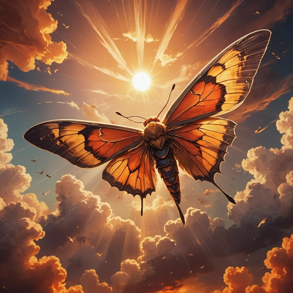 Moth to a Fiery Sun: Cinematic Anime Style