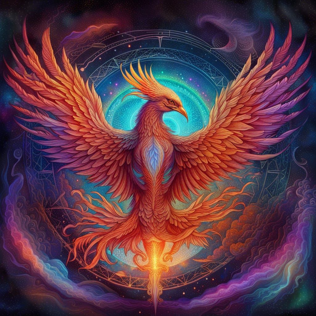 Cosmic Phoenix: Holographic Astral Rebirth