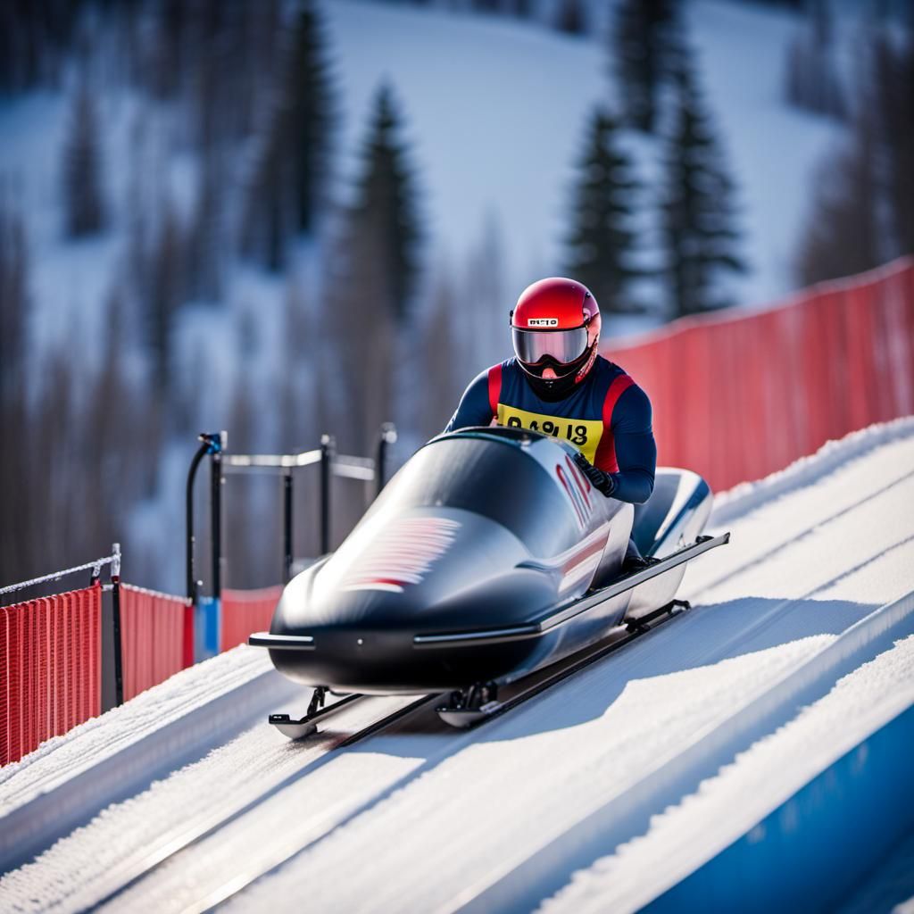 Bobsleigh on a Ski Jump: Professional Photography