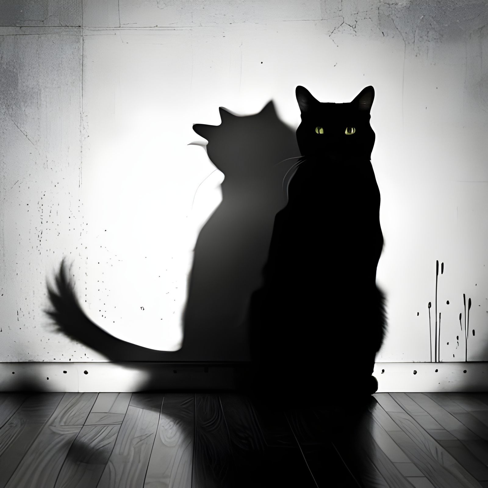 Cat with Deep Realistic Shadow
