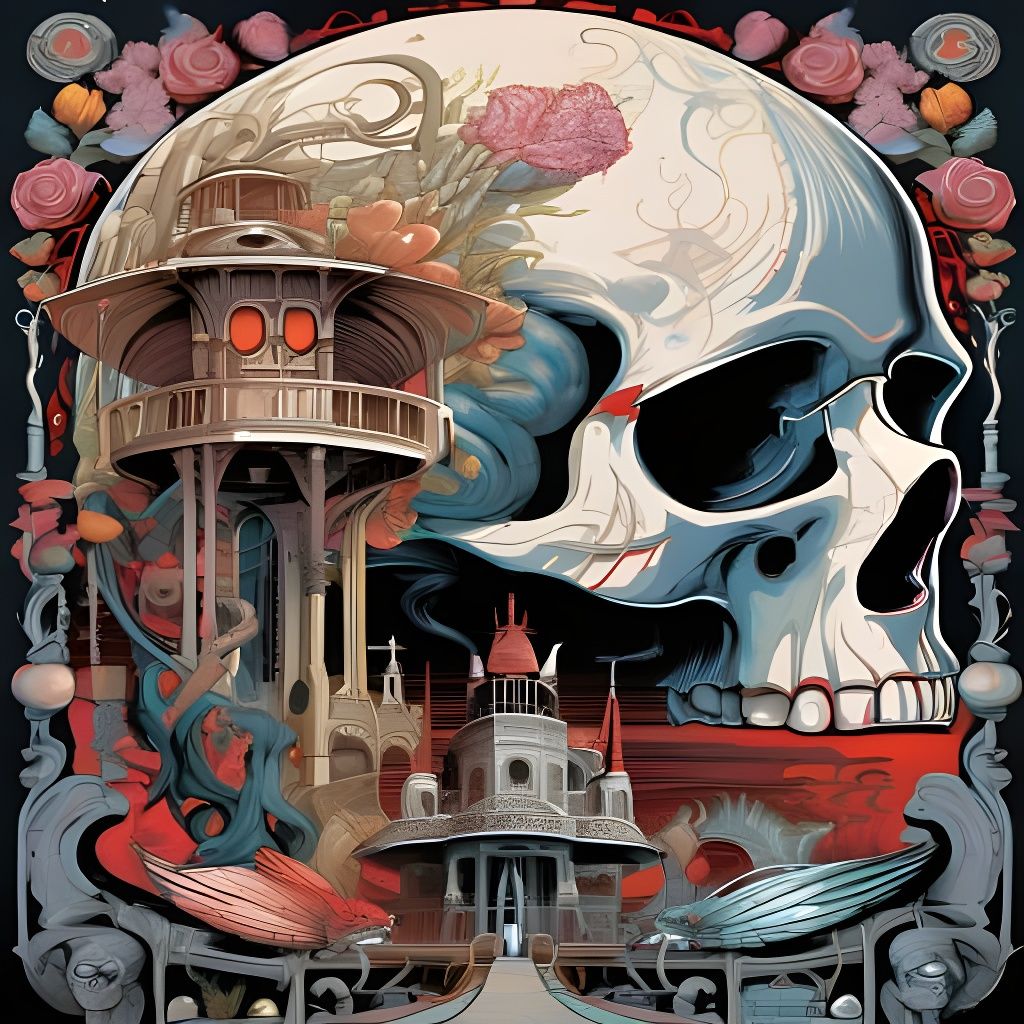 Eerie Memento Mori Horror Art