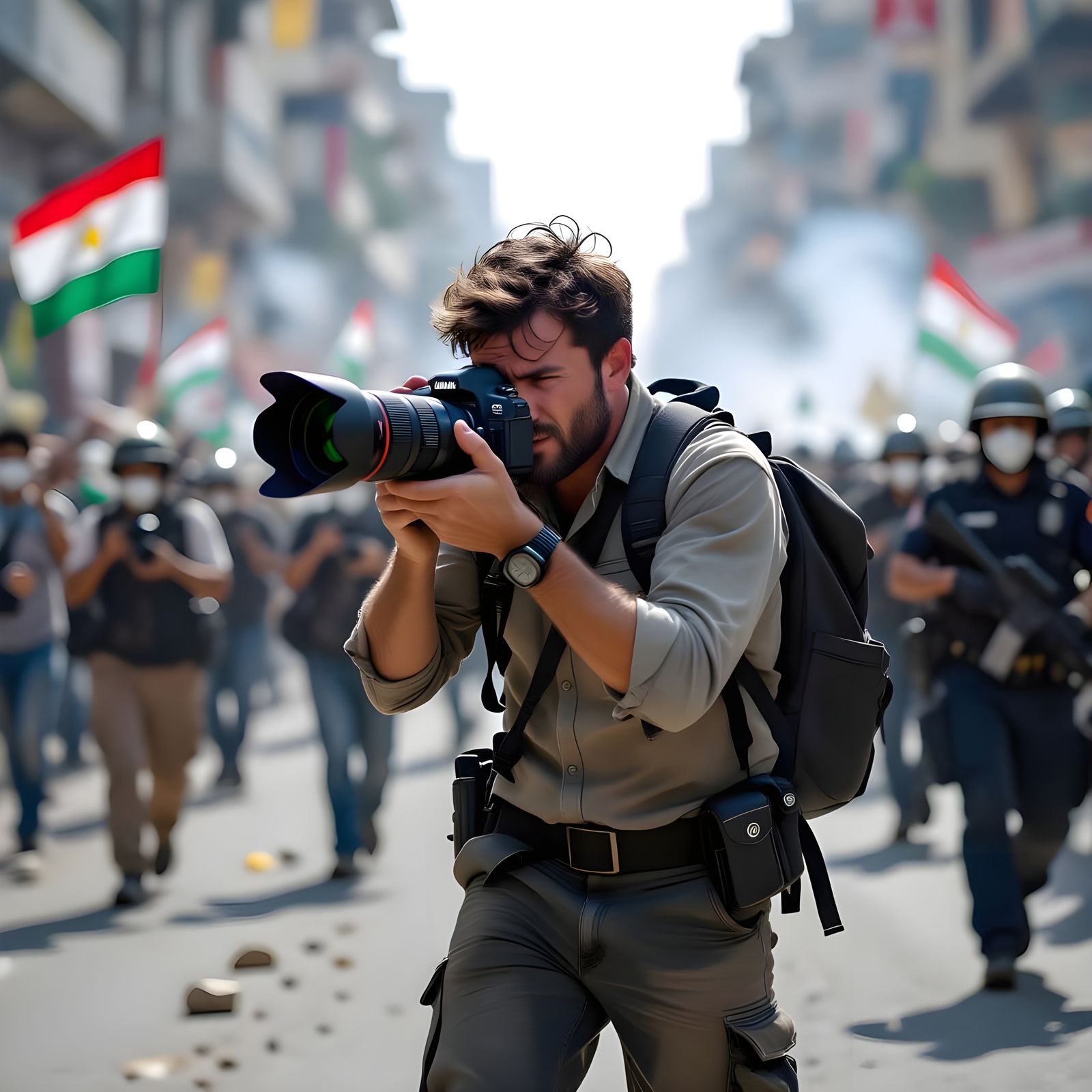 Photographer Captures Political Unrest in Cinematic Style