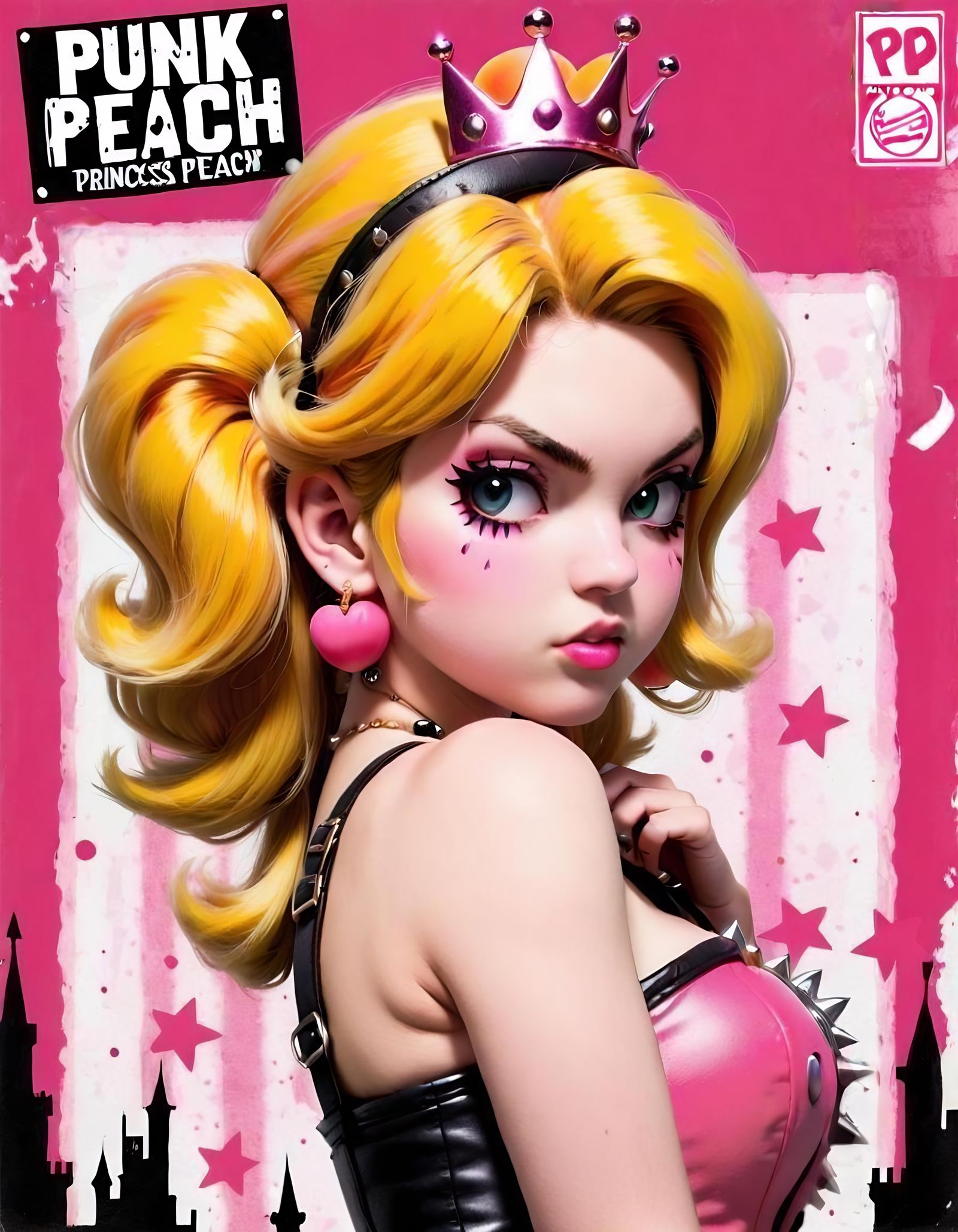Punk Rock Princess Peach Album Art