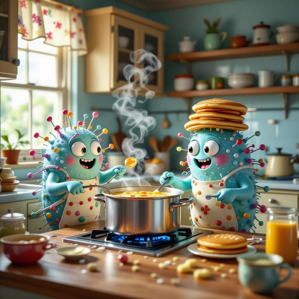 Silly Microbes Cook Nutrient Soup in Molecular Kitchen