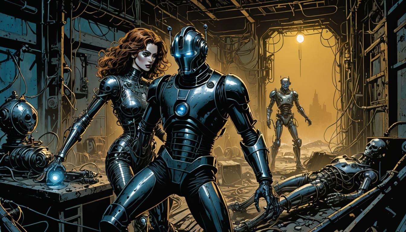 Zoe Heriot Rescues The Doctor: Comic Book Art