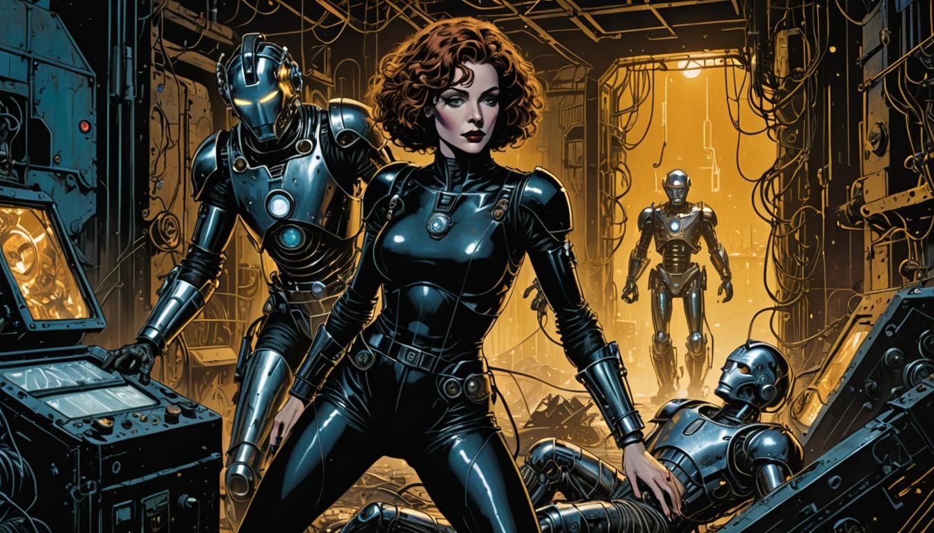 Zoe Heriot Rescues the Doctor: Comic Book Art