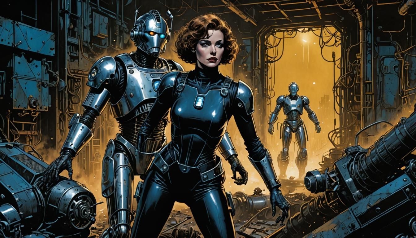 Zoe Heriot Rescues The Doctor: Comic Book Art