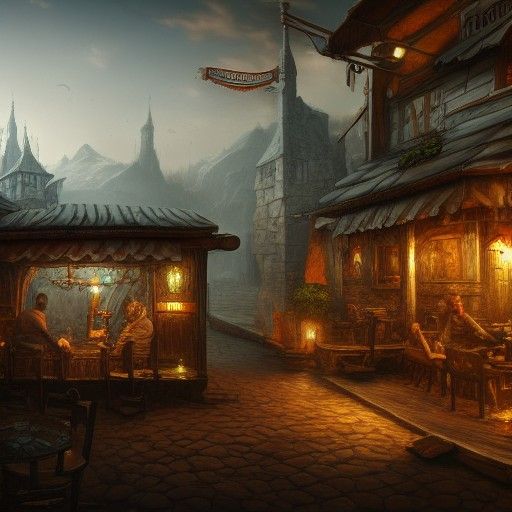 Fantastical Druidic Tavern Concept Art