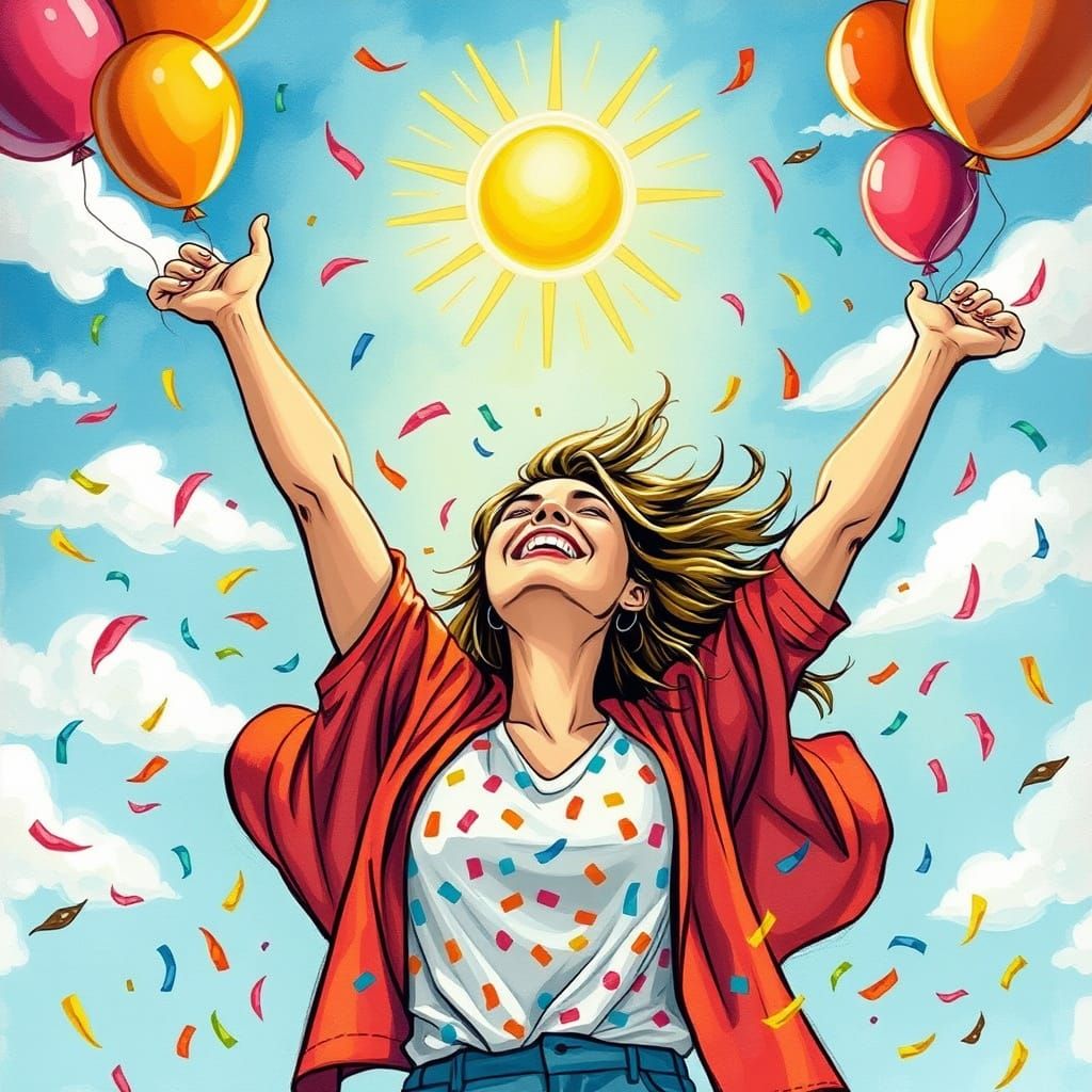 Joyful Celebration in Vibrant Colors