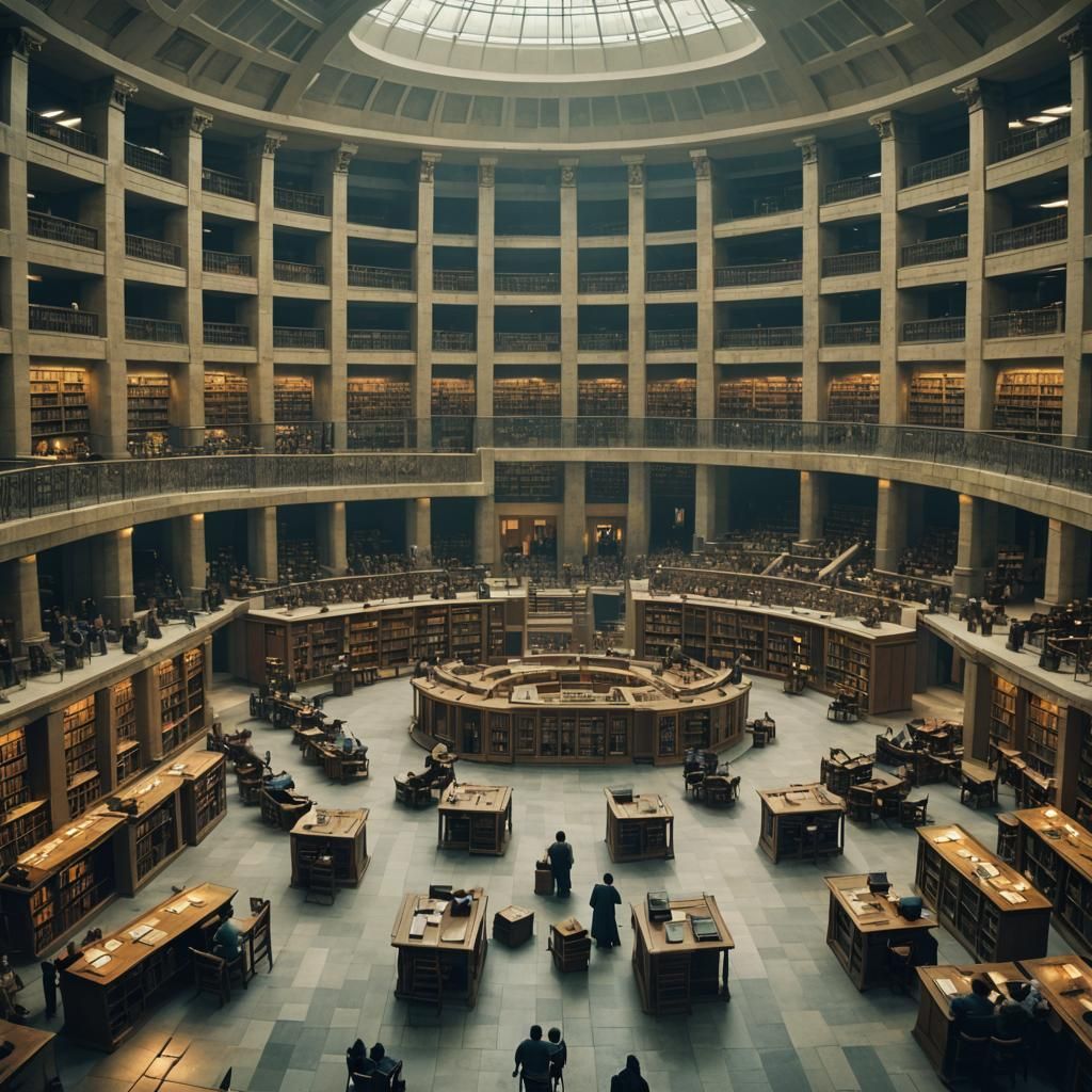 Cinematic Library of Alexandria Film Still