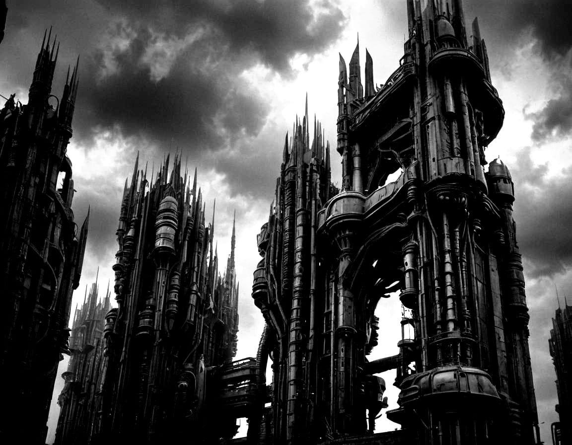 Futuristic Buildings with Organic Textures in Biomechanical ...