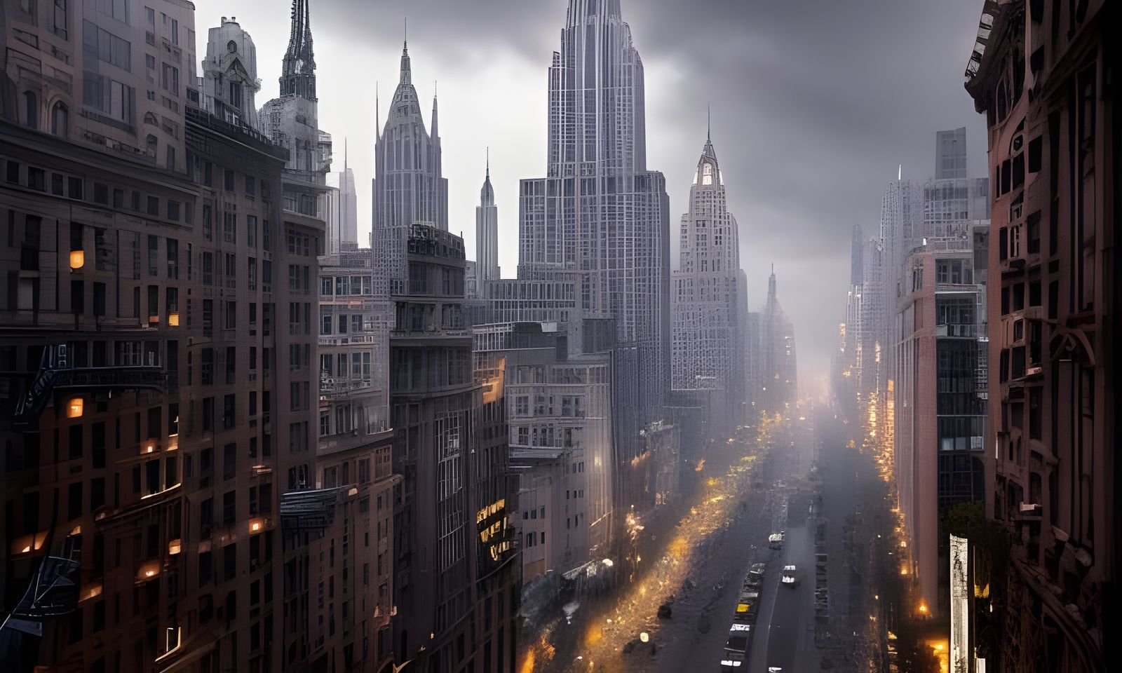 Gothic New York city