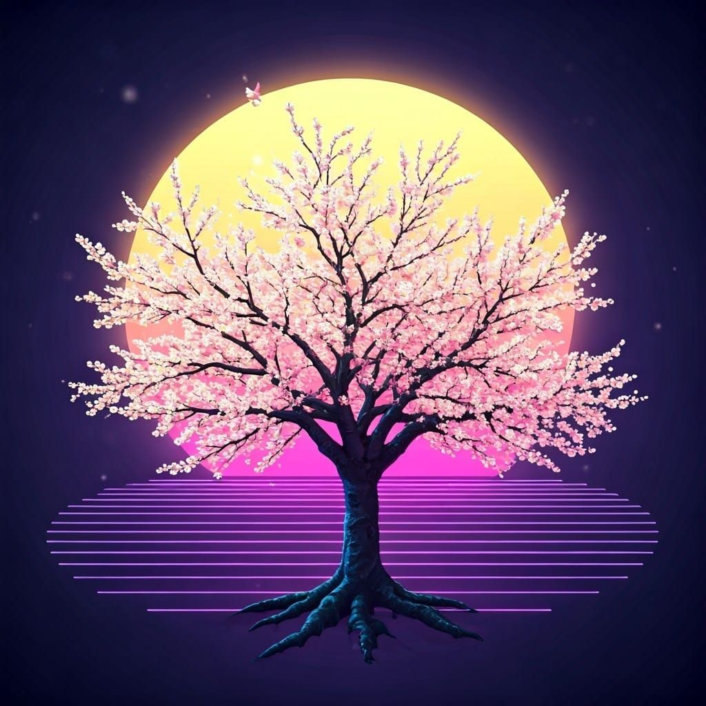 Ethereal Sunset in Vibrant Alcohol Ink