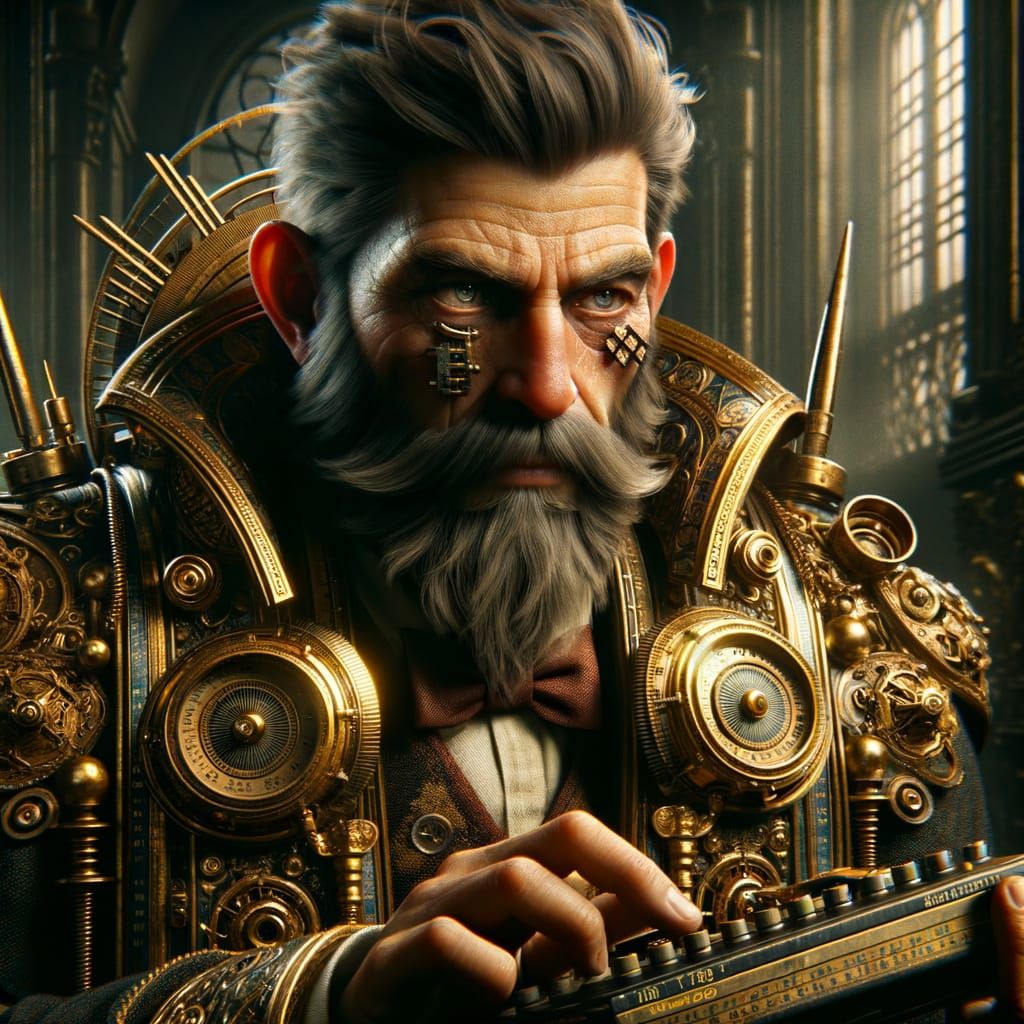 Forge King Theron: Stern Dwarf in Brass Robes