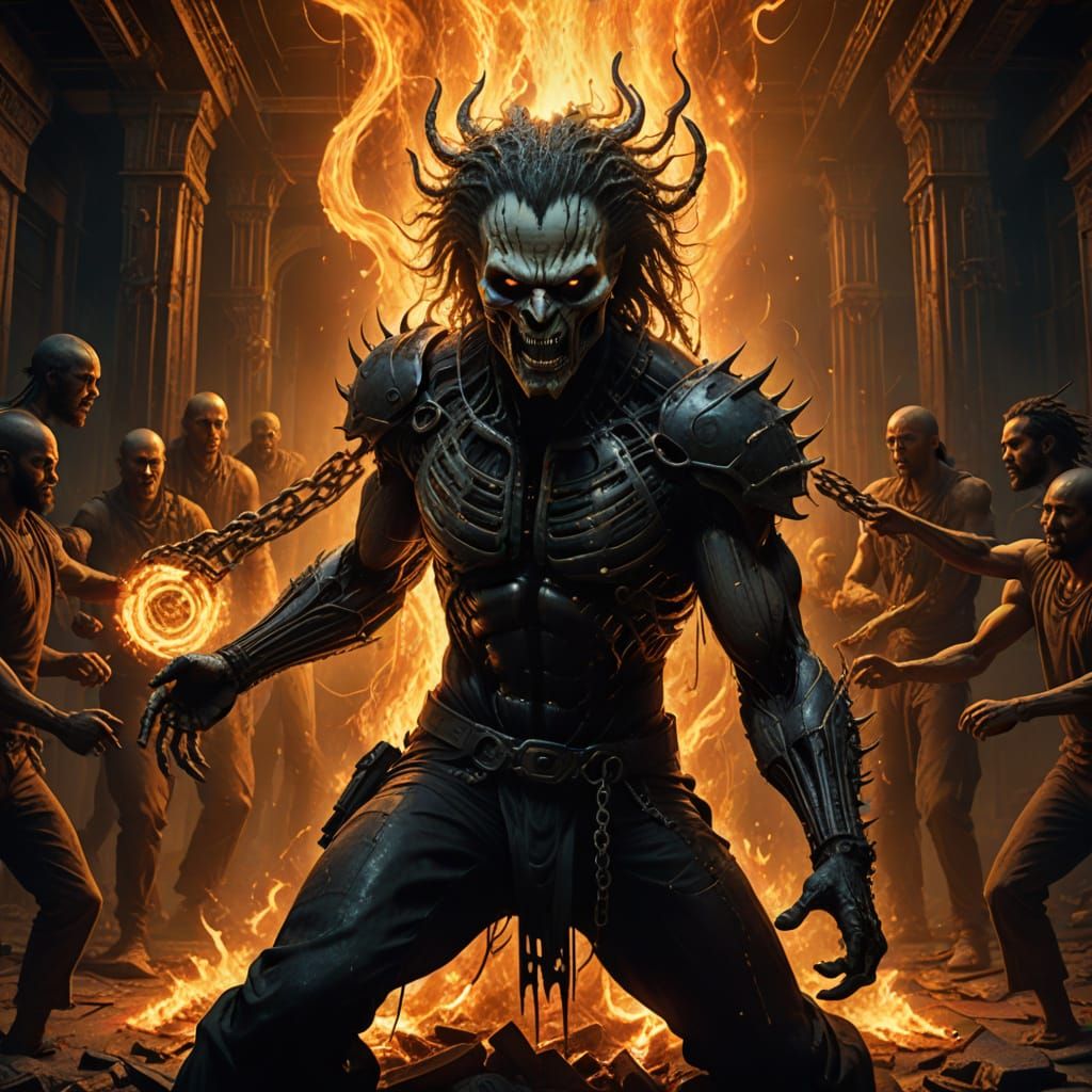 Glowing Capoeira Fighter in Cinematic Sunset