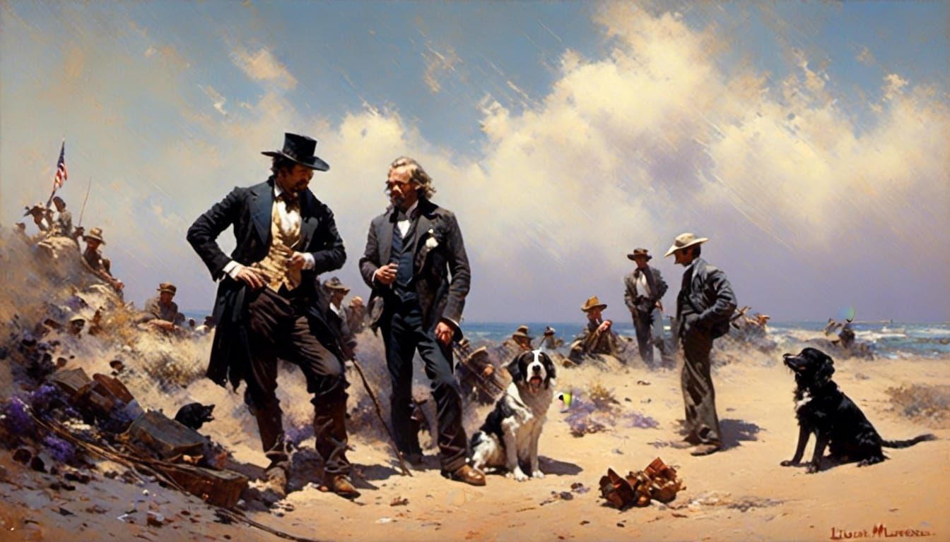 Striking Image of a Pale White Man