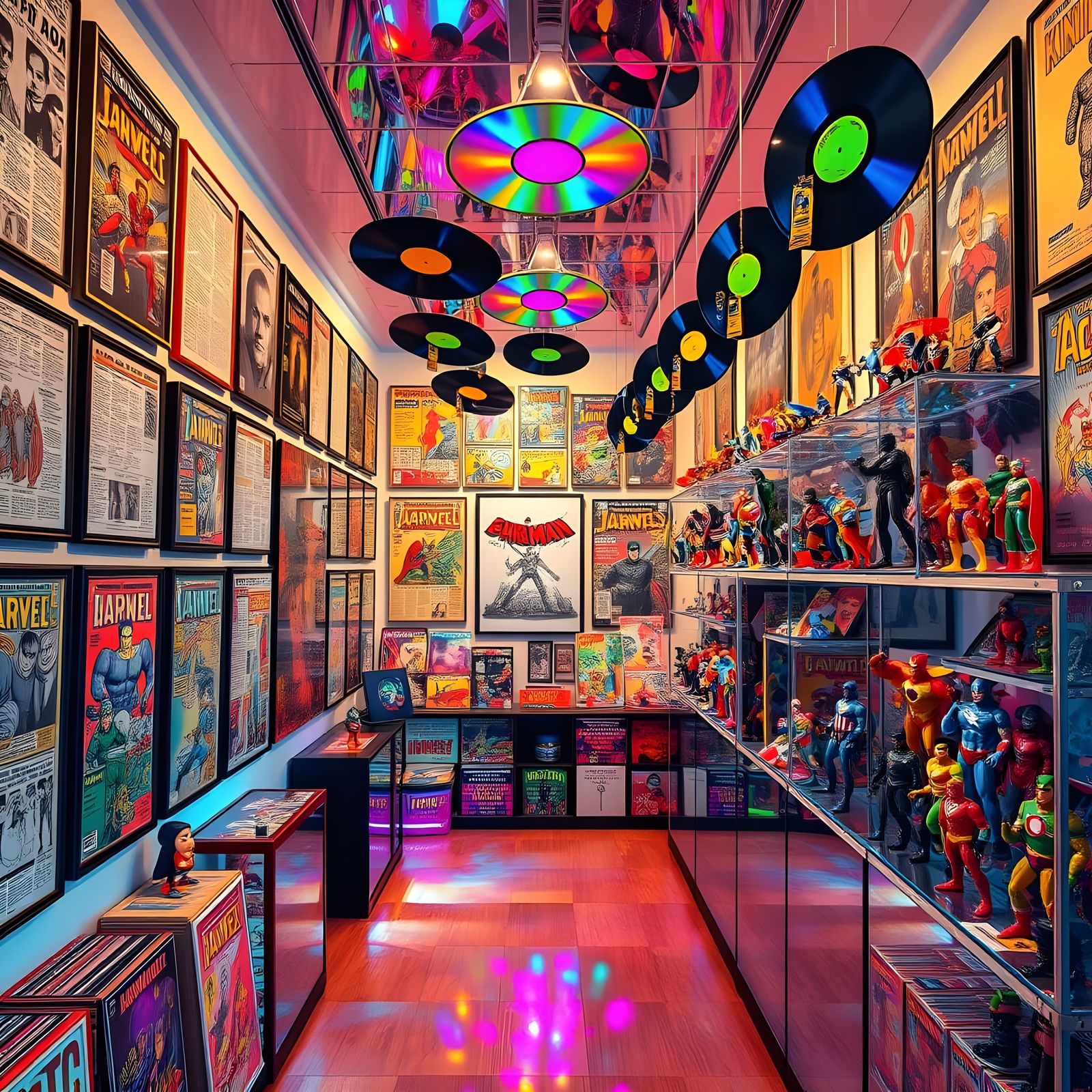 Sala de exposição - Uma explosão de nostalgia e criatividade! 🎨✨