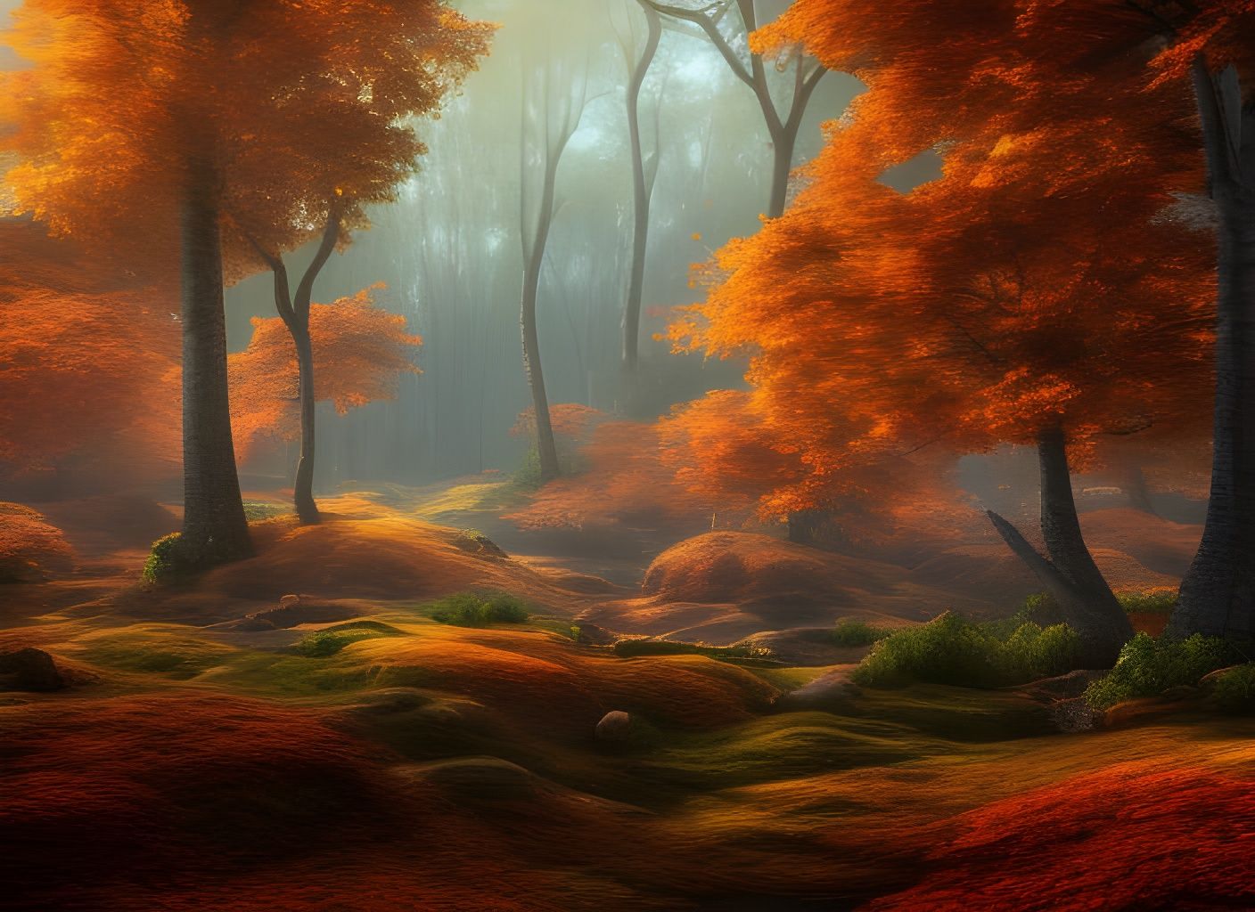 Stunning Autumn Forest Landscape in Ultra Quality