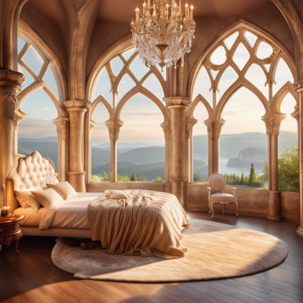 Luxurious Tower Bedroom with Breathtaking View