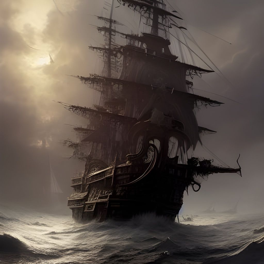 Pirate Ships Invade Wonderland with Geometric Details